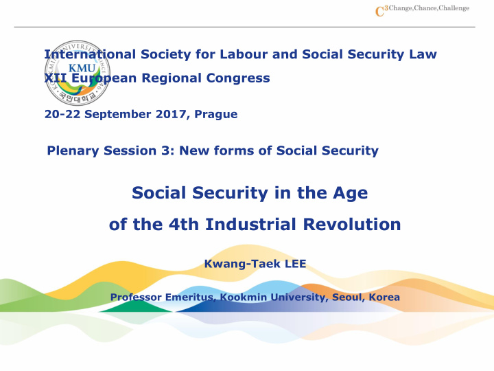 social security in the age of the 4th industrial