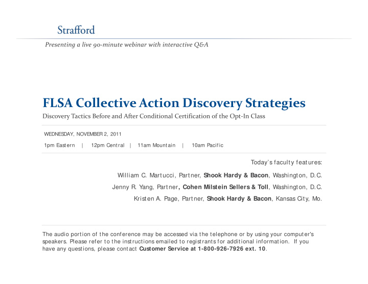 flsa collective action discovery strategies