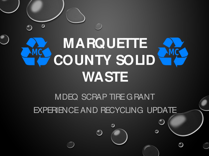 marquette county solid waste