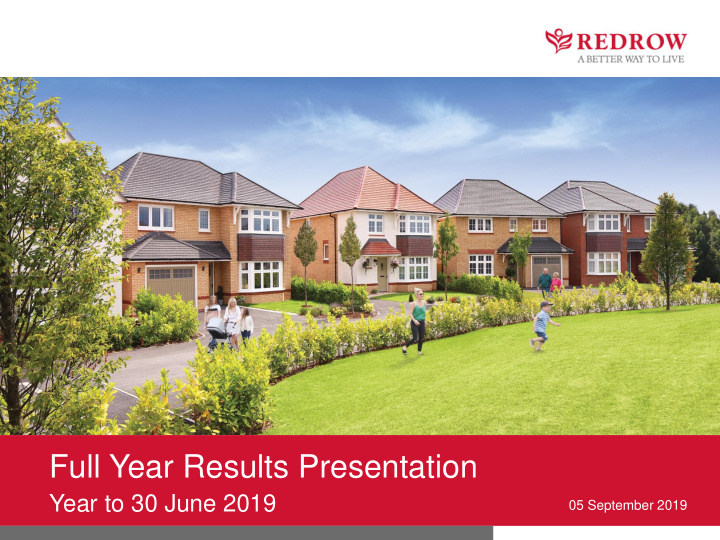 full year results presentation