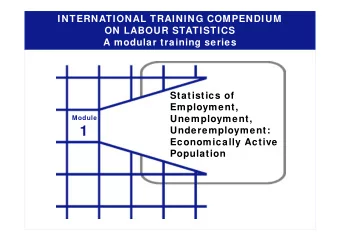 1  Underemployment:  UNEMPLOYMENT,  Economically Active  UNDEREMPLOYMENT  Population  International