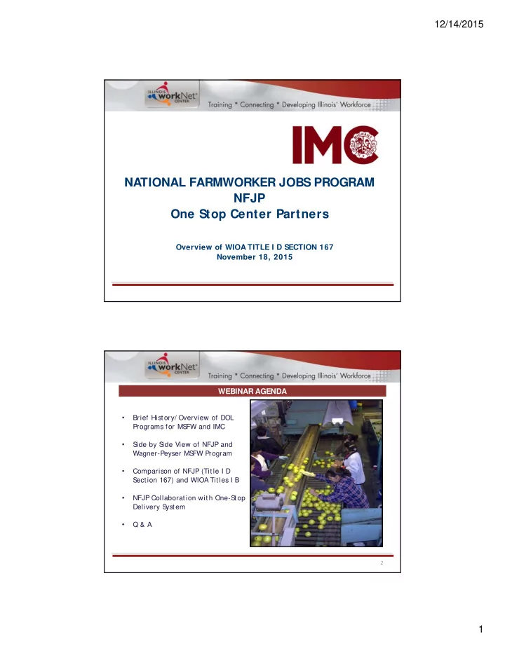 national farmworker jobs program nfjp one stop center