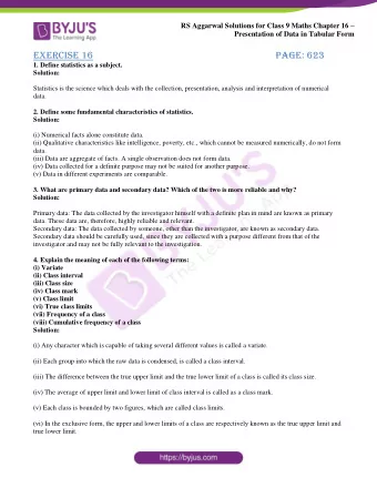 Exercise 16                                                                          page: 623  1.