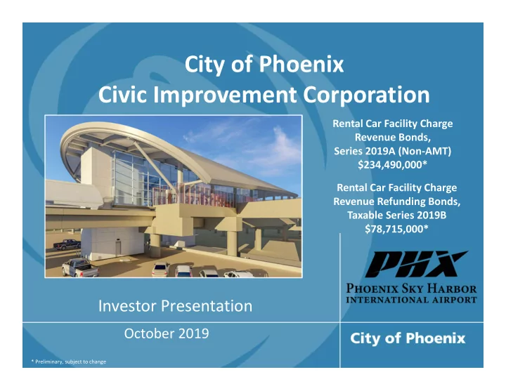 city of phoenix civic improvement corporation