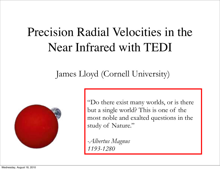 precision radial velocities in the near infrared with tedi