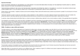 1  1  INVESTOR PRESENTATION  June 2018  join the revolution  Transaction summary    Inaugural