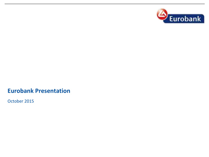 eurobank presentation