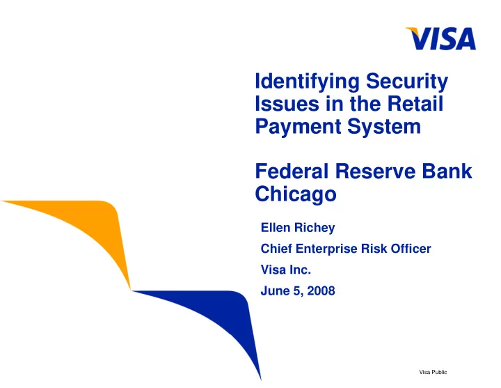 identifying security iss es in the retail issues in the