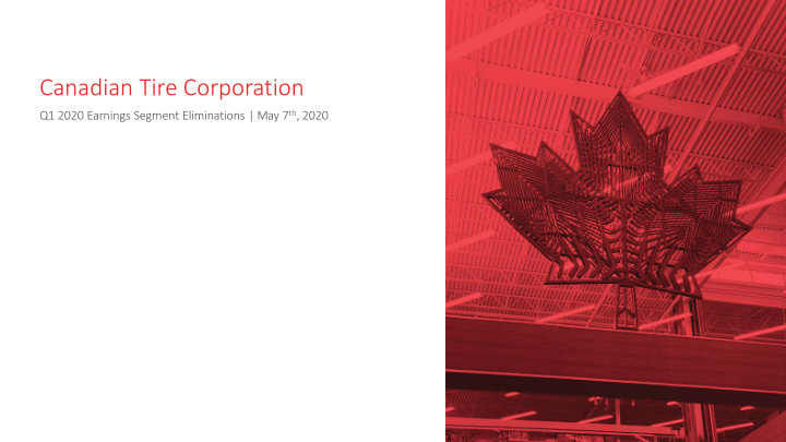 canadian tire corporation