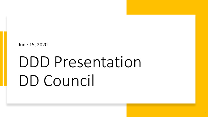 ddd presentation dd council