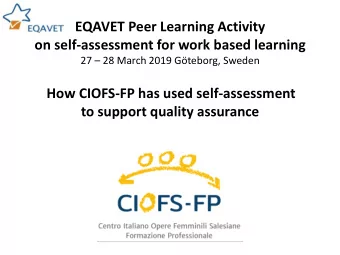 to support quality assurance  Who we are and what we provide    Association of VET providers