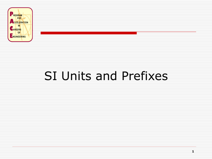 si units and prefixes