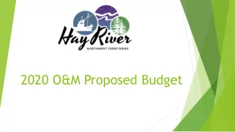 2020 O&amp;M Proposed Budget  1  Consolidated O&amp;M Budget  General Fund  Utility Fund