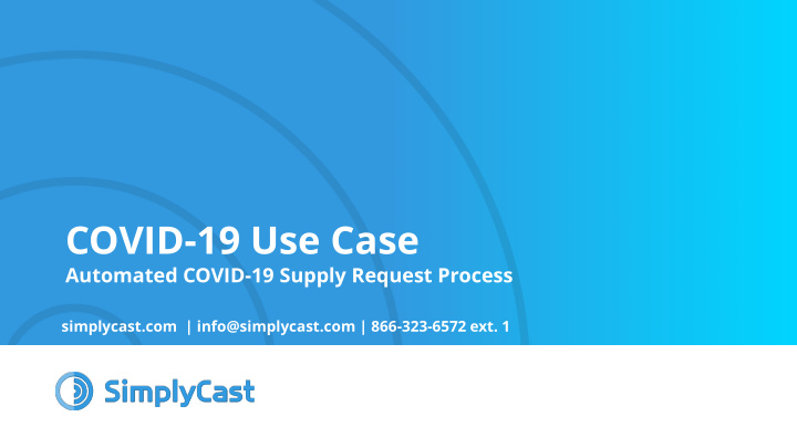 covid 19 use case