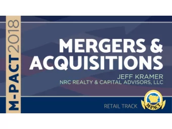 The Fast Changing World  of Gasoline and C-Store M&amp;A  Presented by  Jeff Kramer  Managing