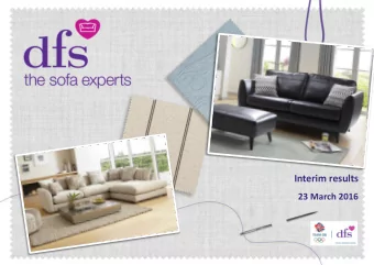 Interim results  23 March 2016  Introduction  Richard Baker  Highlights  Ian Filby  Performance