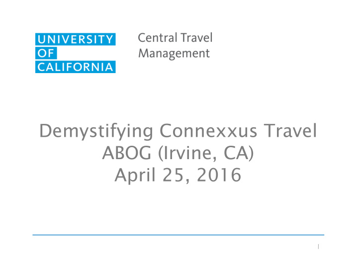 demystifying connexxus travel abog irvine ca april 25