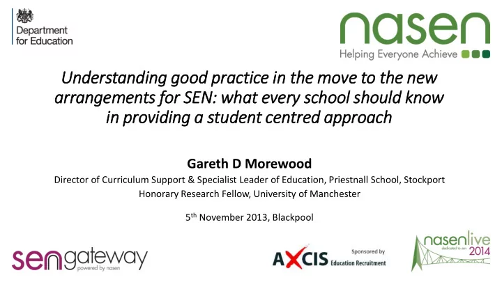 in in pro rovidin ing a student centred approach