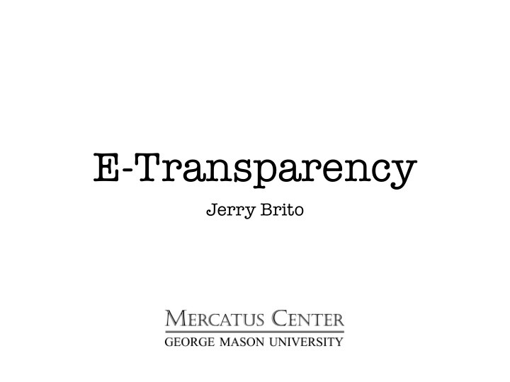 e transparency