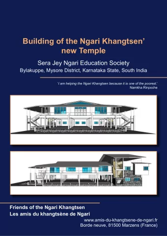 Building of the Ngari Khangtsen  new Temple  Sera Jey Ngari Education Society  Bylakuppe, Mysore
