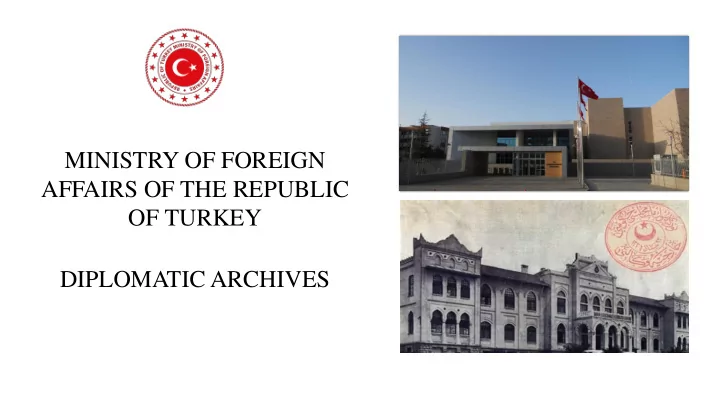 ministry of foreign