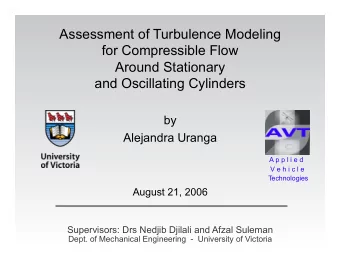 Assessment of Turbulence Modeling  for Compressible Flow  Around Stationary  and Oscillating