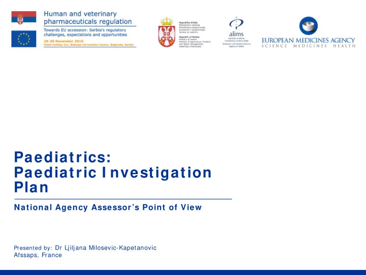 paediatrics paediatric i nvestigation plan