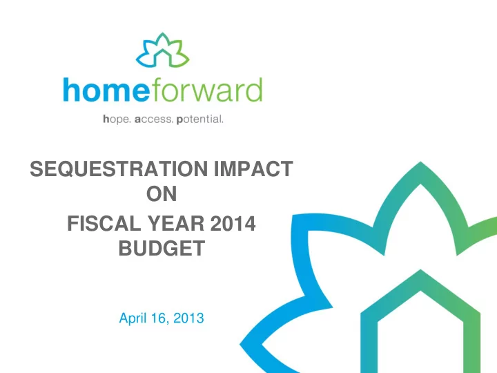 sequestration impact