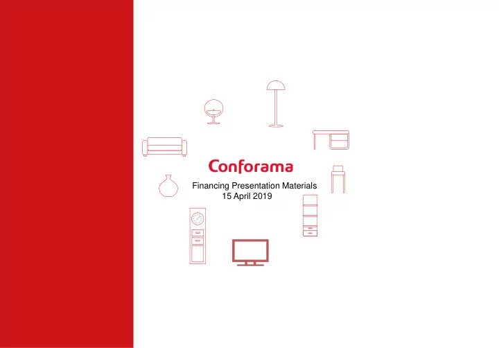 financing presentation materials 15 april 2019