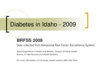 diabetes in idaho 2009