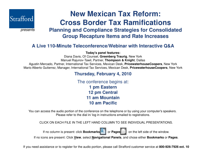 new mexican tax reform cross border tax ramifications