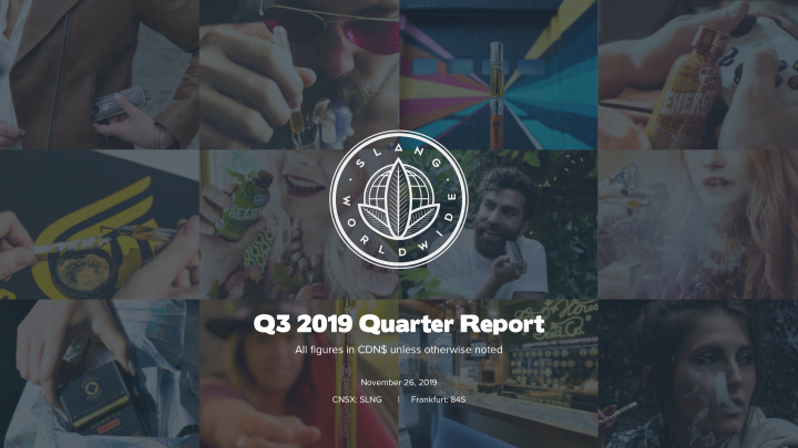 q3 2019 quarter report