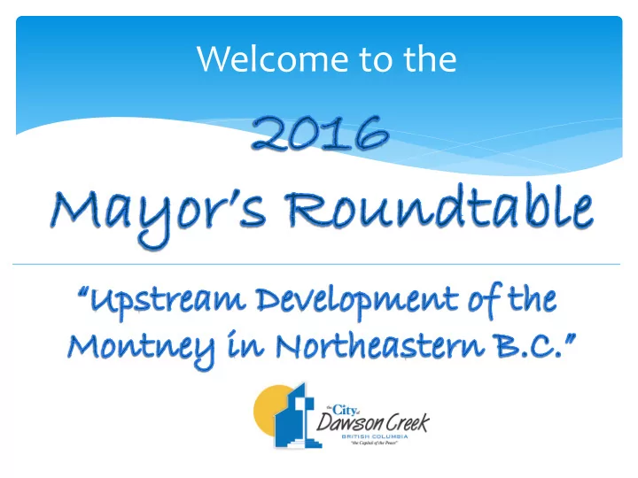 welcome to the proposed lng projects in b c