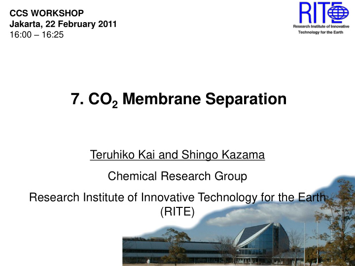 7 co 2 membrane separation