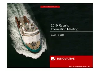 B u i l d i n g  t o g e t h e r a  s e a o f