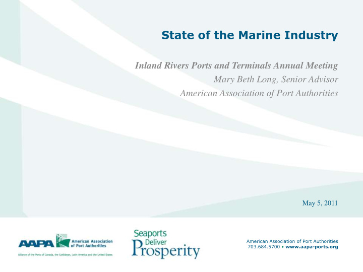 state of the marine industry