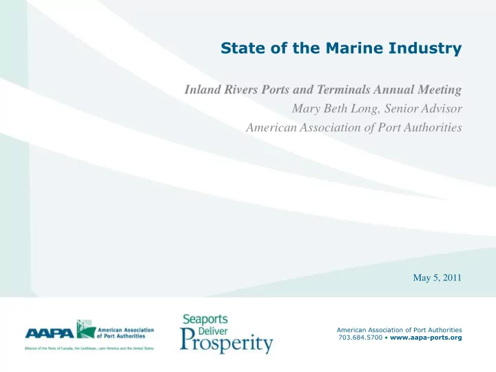 state of the marine industry