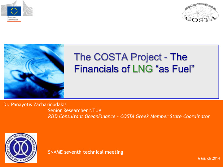 the costa project the financials of lng as fuel