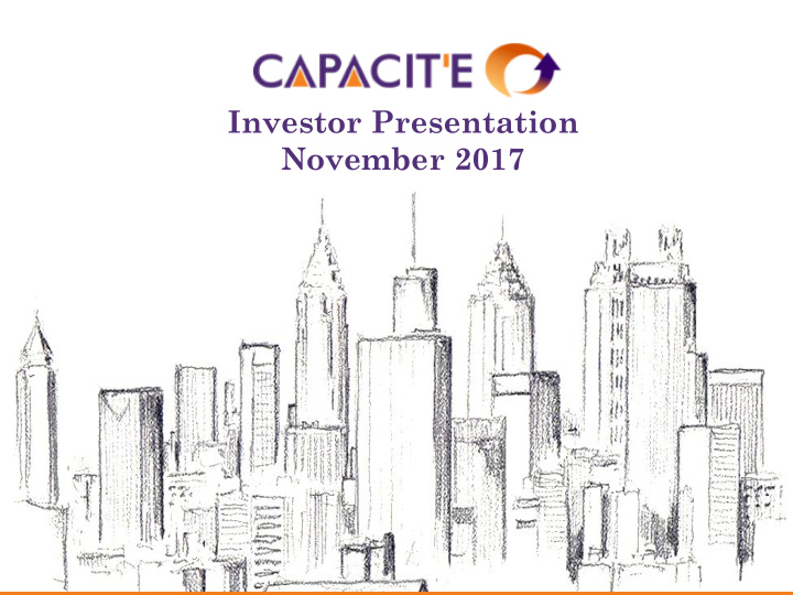 investor presentation november 2017