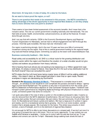 There seems to have been limited assessment of the economic benefits. And I mean that in the