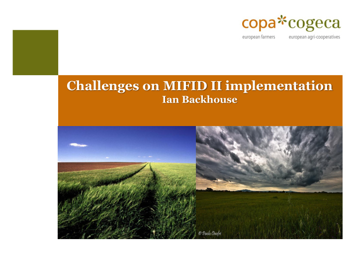challenges on mifid ii implementation