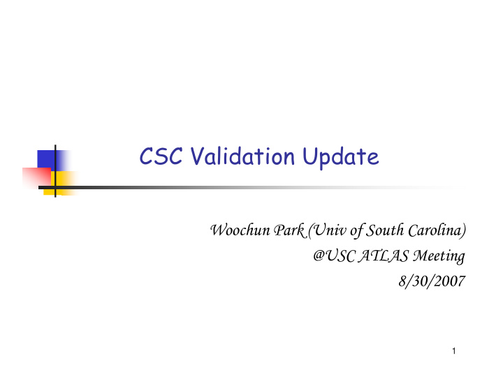 csc validation update