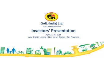 Investors Presentation  April 21-28, 2018  Abu Dhabi | London | New York | Boston | San