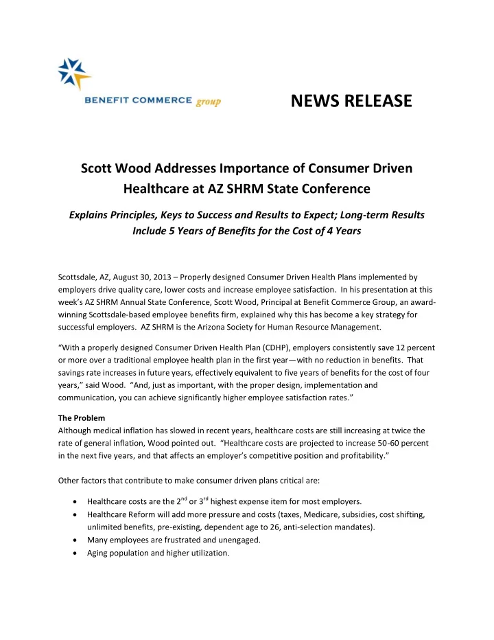 news release