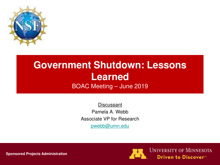 government shutdown lessons learned