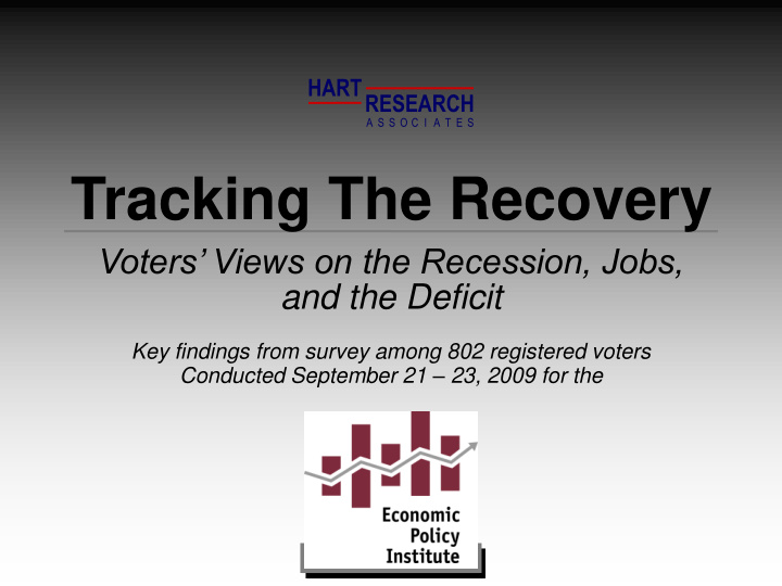 tracking the recovery