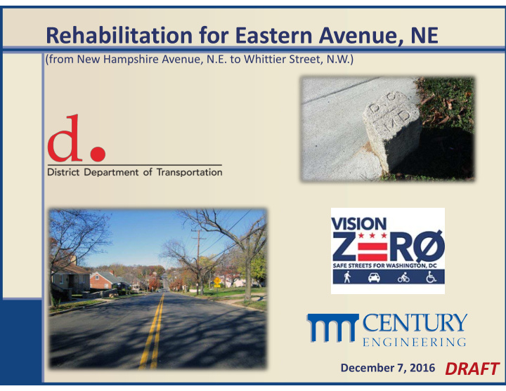 rehabilitation for eastern avenue ne