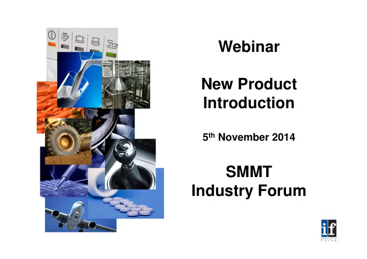 webinar new product introduction