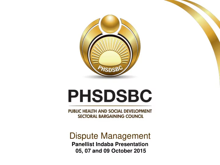 dispute management