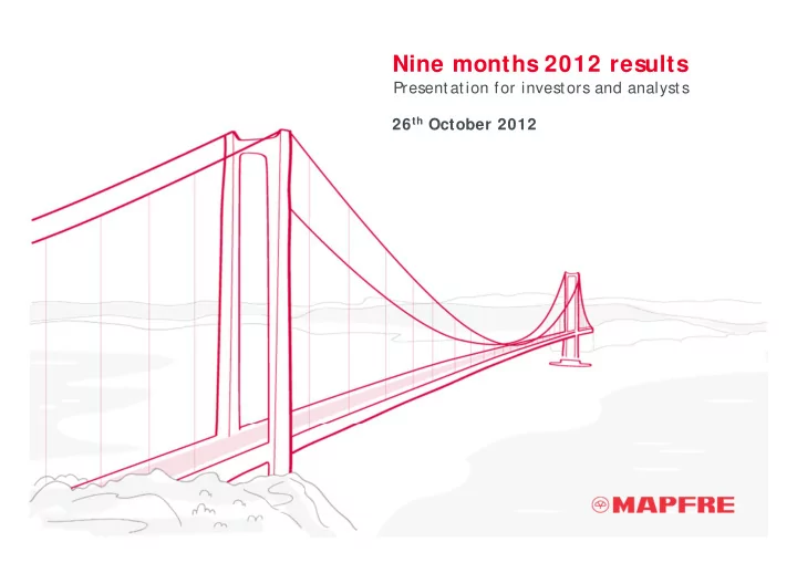 nine months 2012 results